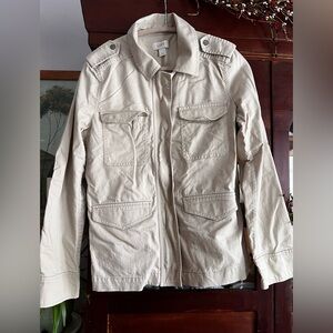 LOFT Light Khaki Utility Jacket